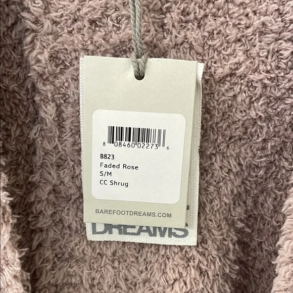 Barefoot Dreams Pink Cozy Poncho Sweater - Picture 3 of 6